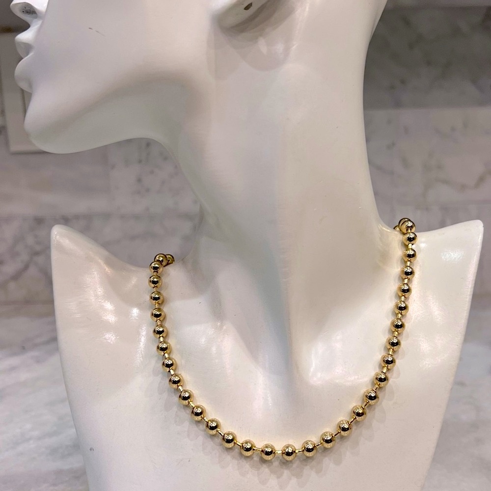 RJ Graziano Gold Ball Bead Necklace - Picture 6 of 9